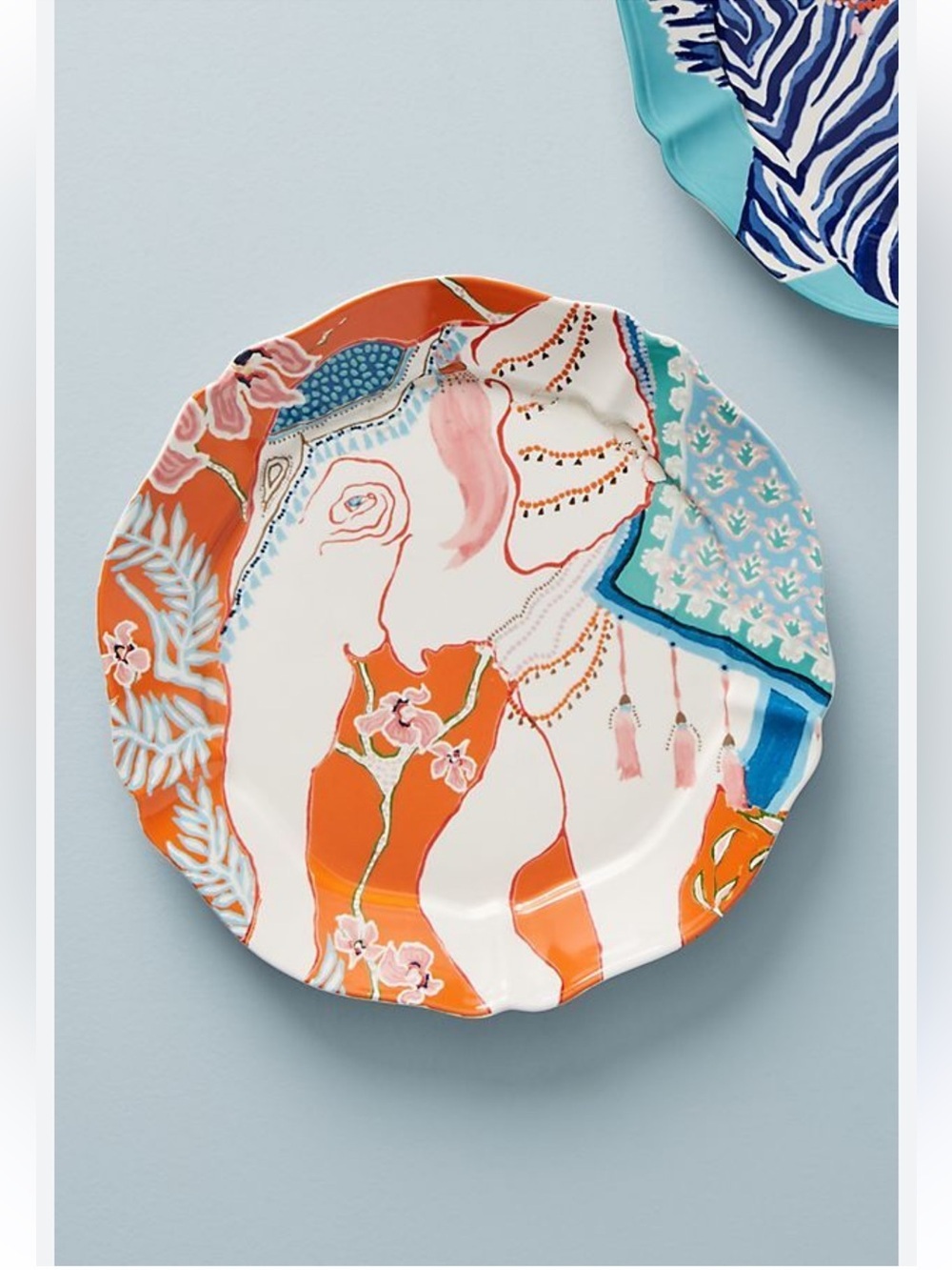 Paige Gemmel for Anthropologie Eastern Elephant Dessert Plates Set of 6